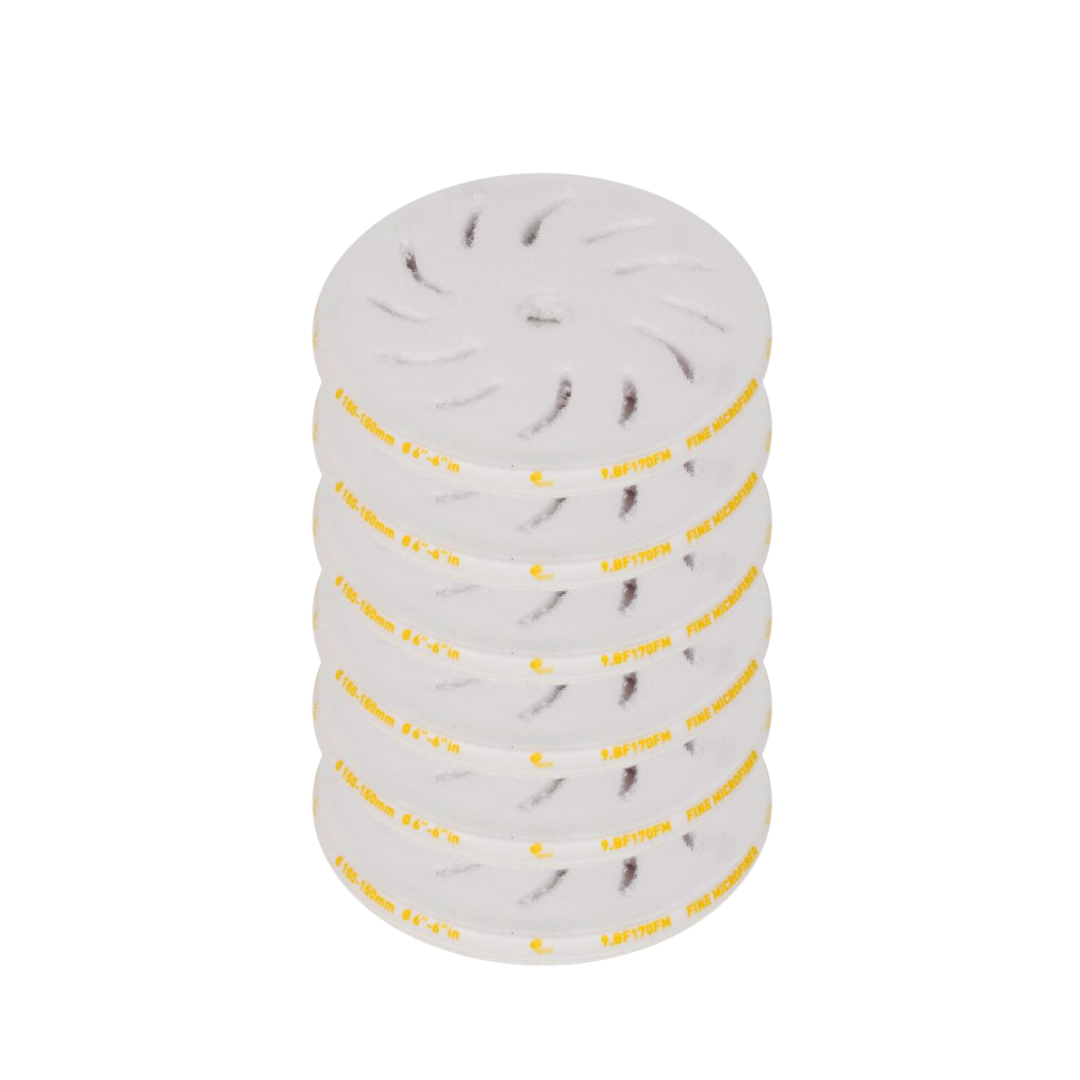 [9.BF100FM/6] Lot de 6 - Microfiber Pad Fine - Rupes (75mm)